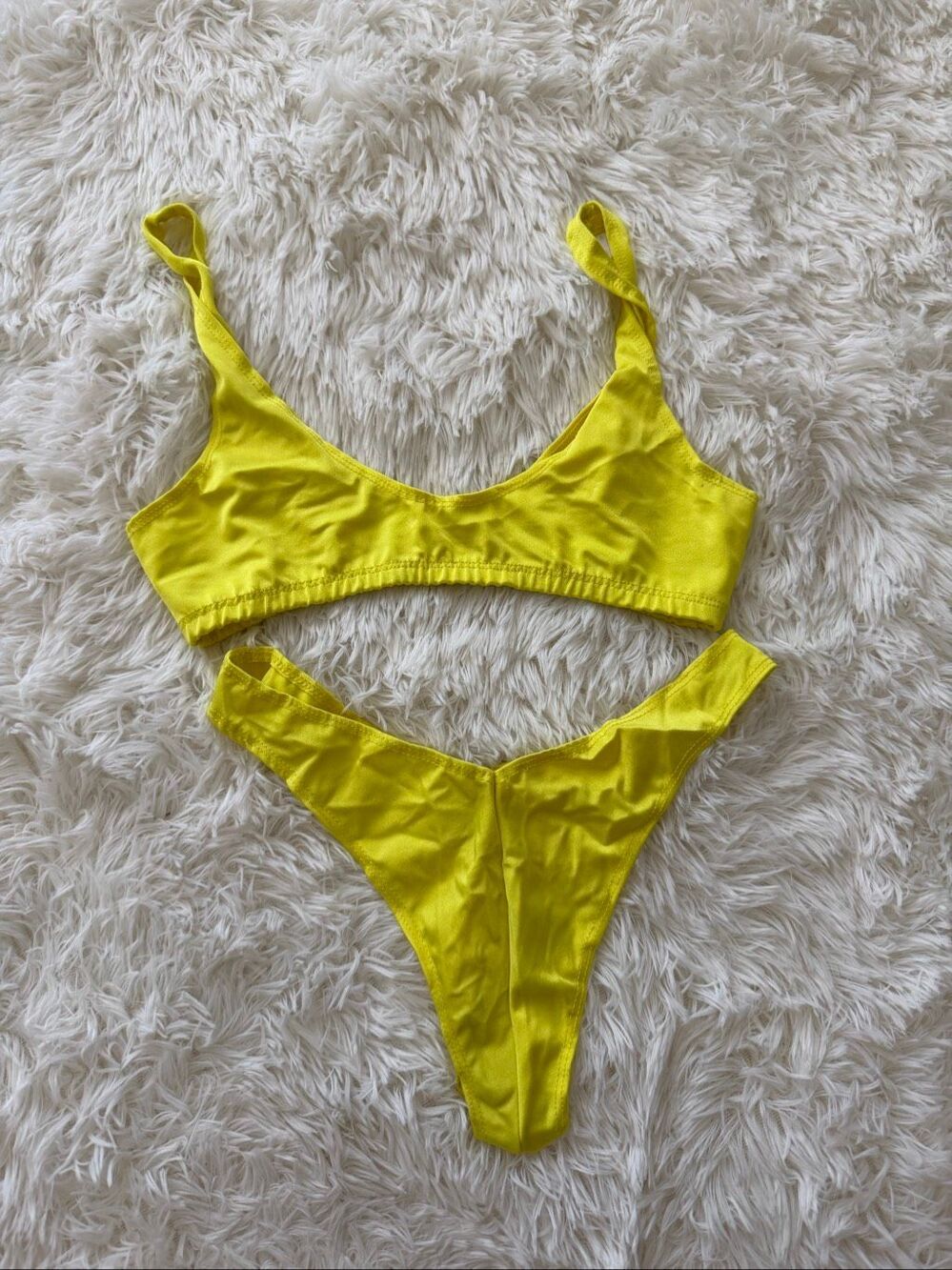 Laina Rauma size S neon yellow bikini set